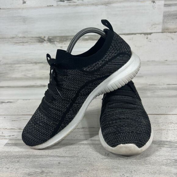 Skechers Memory Foam Women’s Slip On Sneakers Athletic Running Shoes Black US 9 - Picture 5 of 8